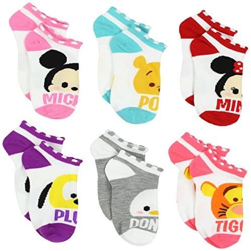 디즈니 Disney Tsum Tsum Girls Womens 6 pack Socks (Big Kid/Teen/Adult)