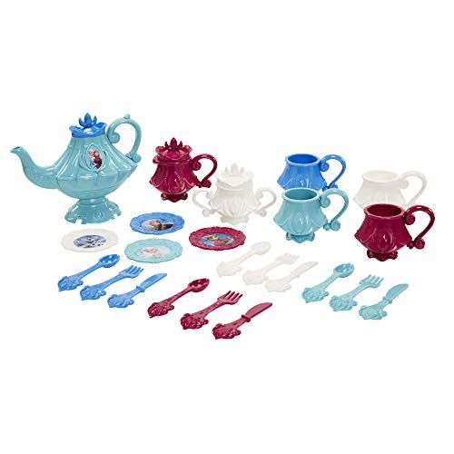 디즈니 Disney Frozen 26 Piece Dinnerware Tea Set: Kitchen & Dining