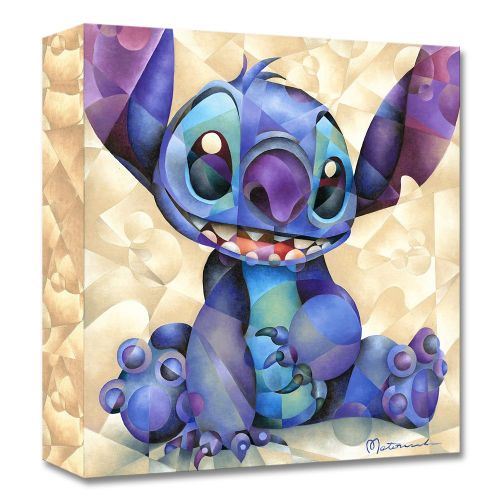 디즈니 Disney Stitch Cute and Fluffy Giclee on Canvas by Tom Matousek