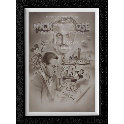 디즈니 Disney Steamboat Willie Full Steam Ahead Limited Edition Giclee by Noah