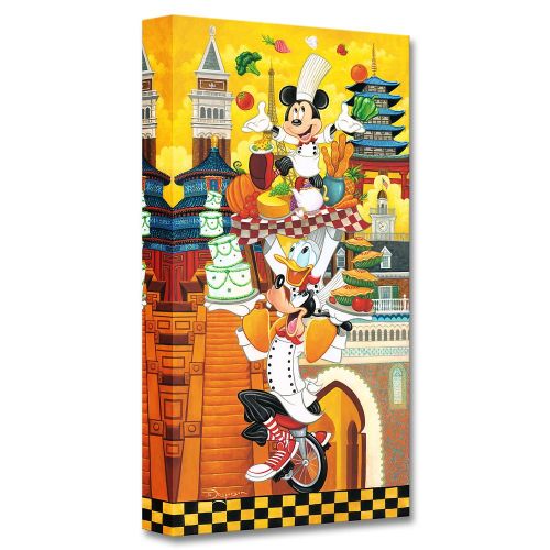 디즈니 Disney Mickey Mouse and Friends A World of Flavor Giclee on Canvas by Tim Rogerson