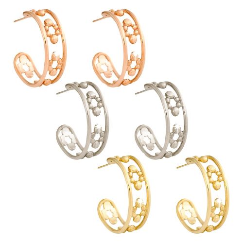 디즈니 Disney Mickey Mouse Hoop Earrings - 14K