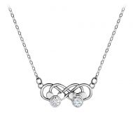 Disney Mickey and Minnie Mouse Infinity Necklace by Arribas Brothers