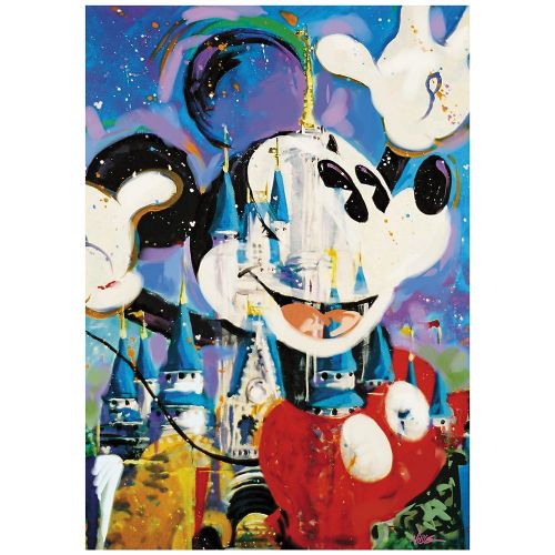 디즈니 Disney Mickey and Castle Gicle by Randy Noble