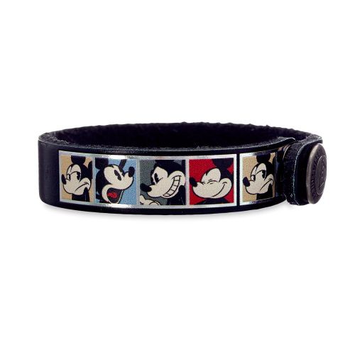 디즈니 Disney Mickey Mouse Comic Leather Bracelet - Personalizable