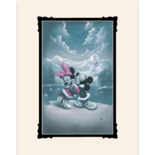 디즈니 Disney Mickey and Minnie Mouse Alaska Adventure (Love is Adventure) Deluxe Print by Noah