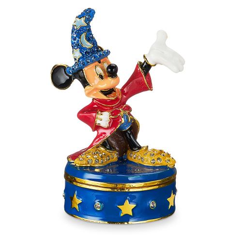 디즈니 Disney Sorcerer Mickey Mouse Trinket Box by Arribas Brothers