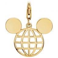 Disney Mickey Mouse Globe Icon Charm
