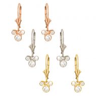 Disney Mickey Mouse Fleur-de-Lis Earrings - Gold