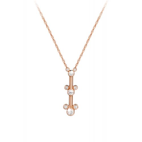 디즈니 Disney Diamond Mickey Mouse Pendant Necklace - 18 Karat