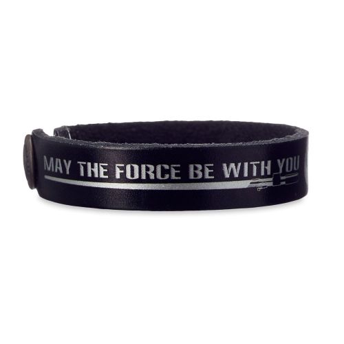 디즈니 Disney Star Wars Force Leather Bracelet - Personalizable