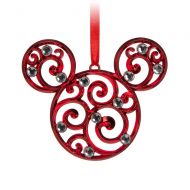 Disney Mickey Mouse Icon Filigree Ornament - Red