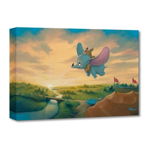 디즈니 Disney Dumbo Flight Over the Big Top Giclee on Canvas by Rob Kaz