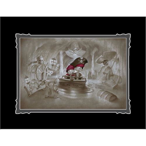 디즈니 Disney Pirates of the Caribbean Thar Be Pirates in These Parts Deluxe Print by Noah