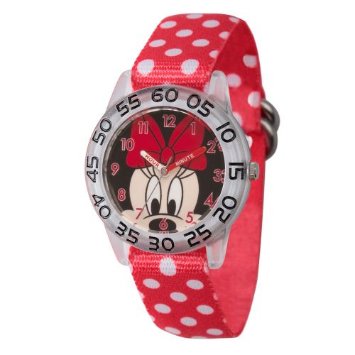 디즈니 Disney Minnie Mouse Polka Dot Time Teacher Watch - Kids