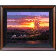 Disney Cinderella Castle at Sunset Giclee on Canvas by Rodel Gonzalez