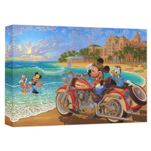 디즈니 Disney Mickey Mouse and Friends Where the Road Meets the Sea Giclee on Canvas by Manuel Hernandez