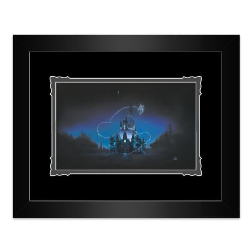 디즈니 Disney Cinderella Castle 40 Magical Years Framed Deluxe Print by Noah