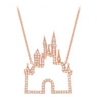 Disney Fantasyland Castle Necklace by CRISLU - Rose Gold