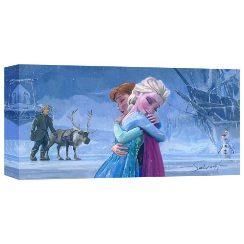 디즈니 Disney Frozen The Warmth of Love Giclee on Canvas by Jim Salvati