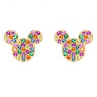 Disney Mickey Mouse Rainbow Icon Earrings by CRISLU