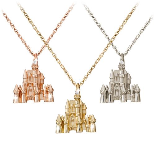 디즈니 Disney Castle Necklace - Diamond and 14K Gold