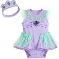 할로윈 용품Disney Store Princess Ariel Baby Bodysuit Headband