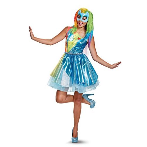 디즈니 할로윈 용품Disney Womens Plus Size Rainbow Dash Movie Deluxe Adult Costume