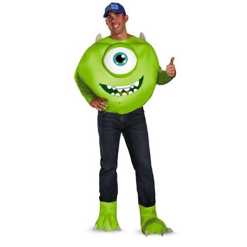 디즈니 할로윈 용품Disguise Mens Disney Pixar Monsters University Mike Deluxe Costume