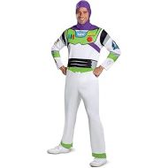 할로윈 용품Disney mens Disguise Disney Pixar Toy Story and Beyond Buzz Lightyear Classic adult sized costumes, White/Green/Red/Purple, XL 42-46 US