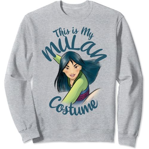 디즈니 할로윈 용품Disney Mulan This Is My Costume Halloween Sweatshirt