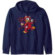 할로윈 용품Disney Halloween: Donald Duck Devil Costume Zip Hoodie