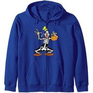 할로윈 용품Disney Goofy Skeleton Costume Halloween Zip Hoodie