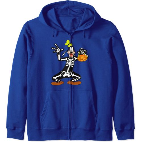 디즈니 할로윈 용품Disney Goofy Skeleton Costume Halloween Zip Hoodie