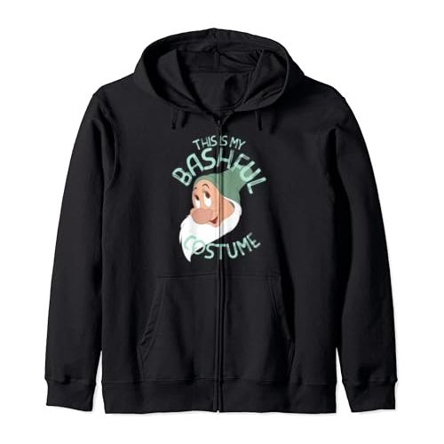 디즈니 할로윈 용품Disney Snow White This Is My Bashful Costume Halloween Zip Hoodie