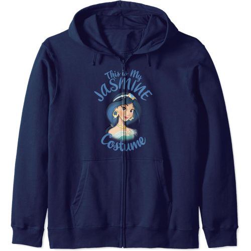 디즈니 할로윈 용품Disney Aladdin This Is My Jasmine Costume Halloween Zip Hoodie