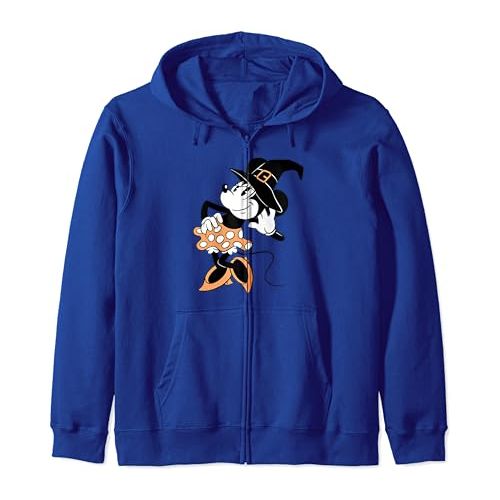 디즈니 할로윈 용품Disney Halloween Minnie Witch Costume Zip Hoodie