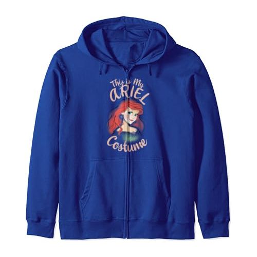 디즈니 할로윈 용품Disney The Little Mermaid Ariel This Is My Costume Halloween Zip Hoodie