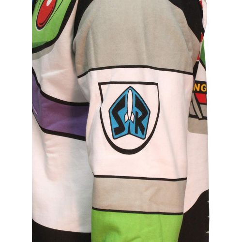 디즈니 할로윈 용품Disney Pixar Toy Story Mens I Am Buzz Lightyear Astronaut Costume Adult Sweatshirt Zip Hoodie