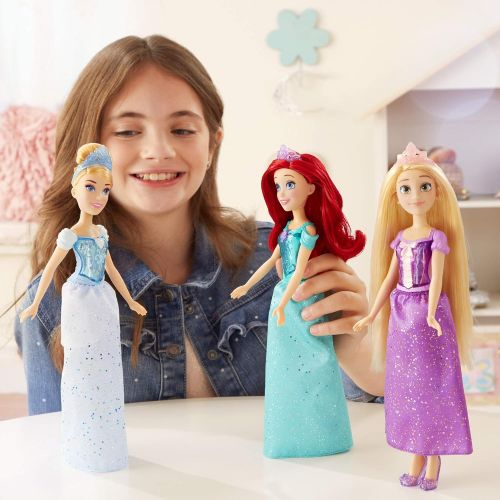 디즈니 Disney Princess Royal Collection, 12 Royal Shimmer Fashion Dolls with Skirts and Accessories, Toy for Girls 3 Years Old and Up (Amazon Exclusive)