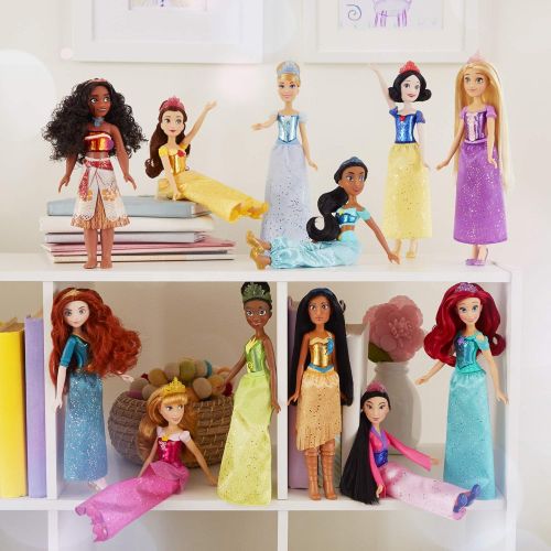 디즈니 Disney Princess Royal Collection, 12 Royal Shimmer Fashion Dolls with Skirts and Accessories, Toy for Girls 3 Years Old and Up (Amazon Exclusive)