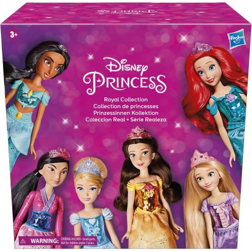 디즈니 Disney Princess Royal Collection, 12 Royal Shimmer Fashion Dolls with Skirts and Accessories, Toy for Girls 3 Years Old and Up (Amazon Exclusive)