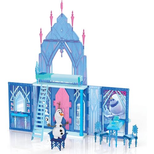 디즈니 Disney Frozen 2 Elsas Fold and Go Ice Palace, Castle Playset, Toy for Kids Ages 3 and Up