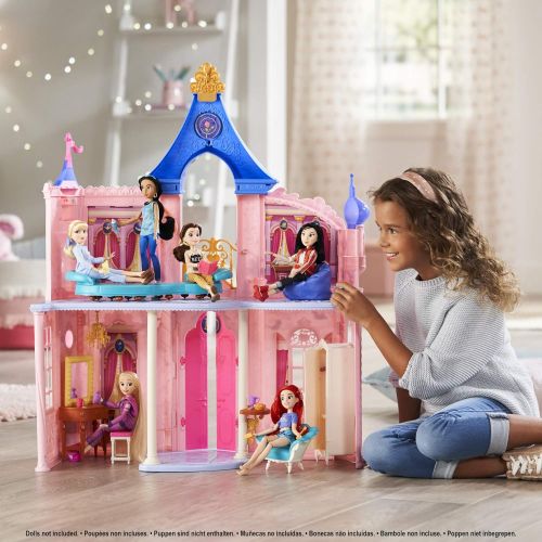 디즈니 Disney Princess Fashion Doll Castle, Dollhouse 3.5 feet Tall with 16 Accessories and 6 Pieces of Furniture (Amazon Exclusive)