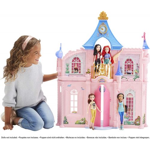 디즈니 Disney Princess Fashion Doll Castle, Dollhouse 3.5 feet Tall with 16 Accessories and 6 Pieces of Furniture (Amazon Exclusive)