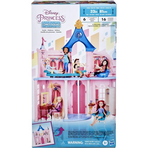 디즈니 Disney Princess Fashion Doll Castle, Dollhouse 3.5 feet Tall with 16 Accessories and 6 Pieces of Furniture (Amazon Exclusive)