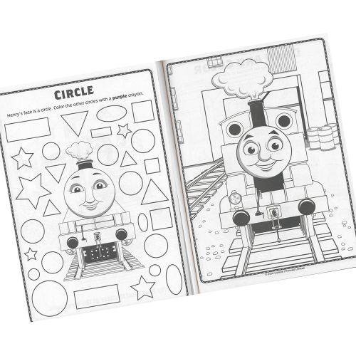 디즈니 토마스와친구들 기차 장난감Disney Studios Thomas The Train Coloring Book with Thomas and Friends Stickers Bundle with Thomas The Train Stickers and 2-Sided Door Hanger