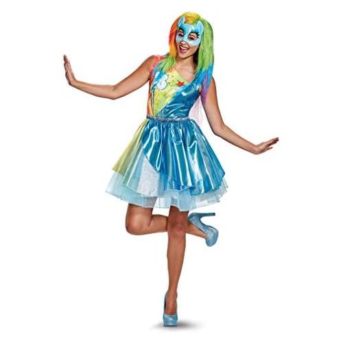 디즈니 Disney Womens Plus Size Rainbow Dash Movie Deluxe Adult Costume