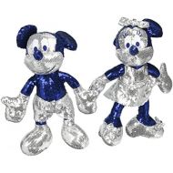 Disney Disneyland Diamond Anniversary Sequin Mickey & Minnie Collectible Figures