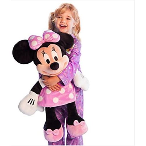 디즈니 Disney Mickey Mouse Plush - Large - 25 And Minnie Mouse Plush - Pink - Large - 27 Combo Set